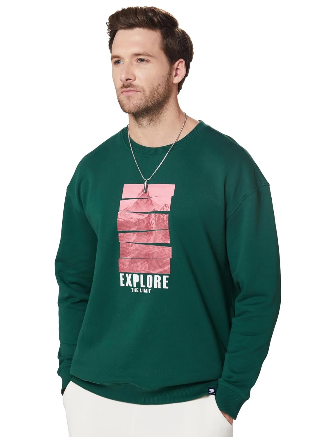 717FpexJ2-L._SL1500_.jpg Amazon Brand - Symbol Men Cotton Rich Light Weight Crew Neck Sweatshirt (Regular Fit) (Available in Plus Sizes) - Image 1